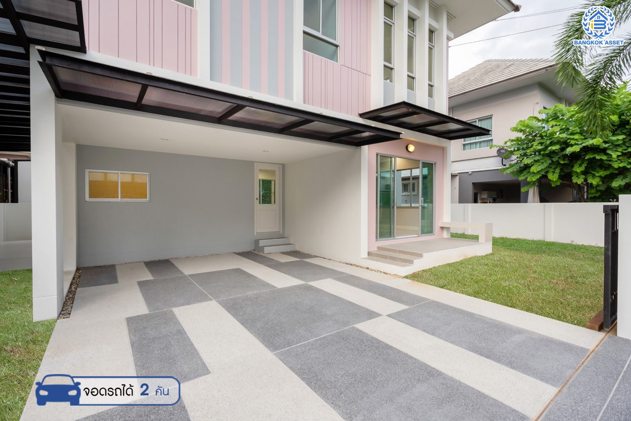 บ้านมือสองตกแต่งใหม่ ม.วิลล่าการ์เด้น3 บางกรวย-ไทรน้อย เนื้อที่ 54.2 ตร.ว. ฟังก์ชัน 4 ห้องนอน 3 ห้องน้ำ จอดรถได้ 2 คัน บรรยากาศเป็นส่วนตัว บนทำเลศักยภาพ ใกล้เซ็นทรัลเวสต์เกต เชื่อมต่อหลายเส้นทาง ถ.รัตนาธิเบศร์, ถ.กาญจนาภิเษก และราชพฤกษ์ และรถไฟฟ้า "สถานีบางพลู"...